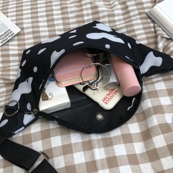Cow Print Bum Bag - Picture 2 of 3